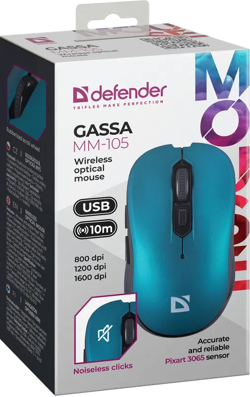 Defender - Wireless optical mouse Gassa MM-105