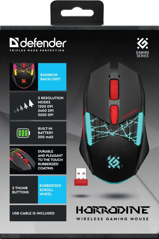 Defender - Wireless gaming mouse Horrodine GM-237