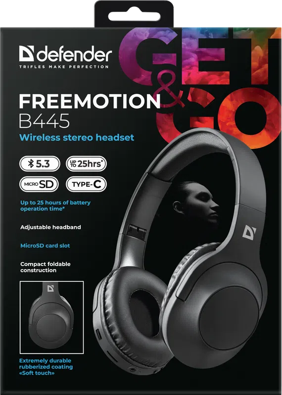 Defender - Wireless stereo headset FreeMotion B445