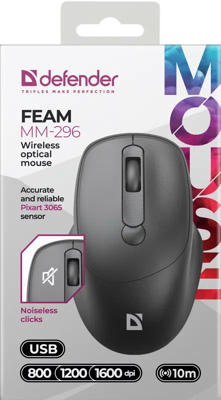 Defender - Wireless optical mouse Feam MM-296