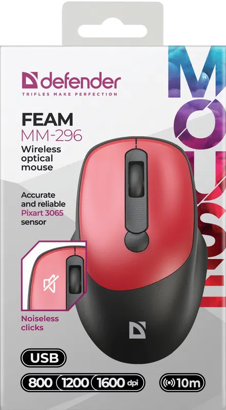 Defender - Wireless optical mouse Feam MM-296