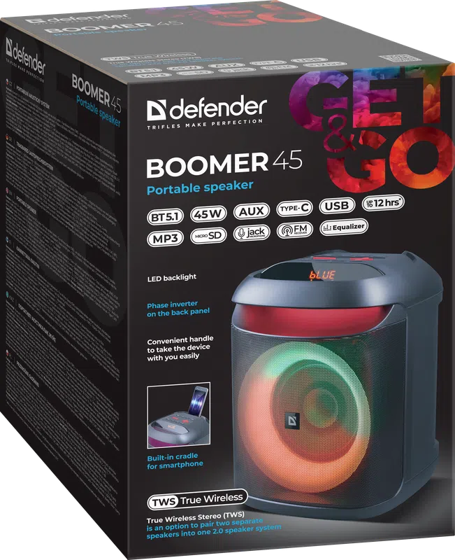 Defender - Portable speaker Boomer 45