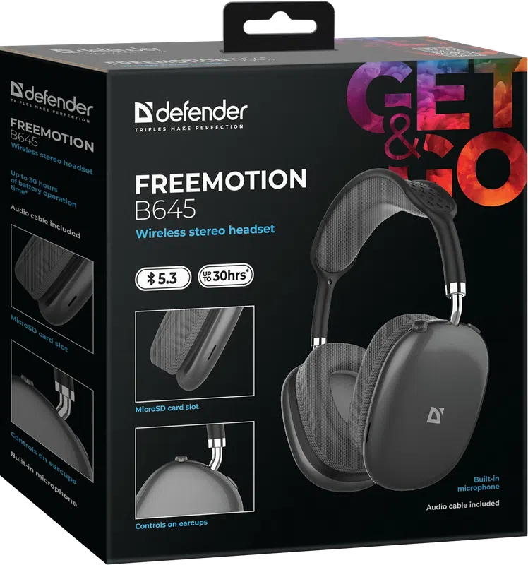 Defender - Wireless stereo headset FreeMotion B645