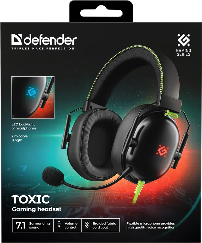 Defender - Gaming headset Toxic