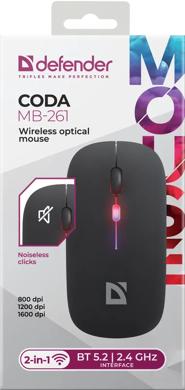 Defender - Wireless optical mouse Coda MB-261