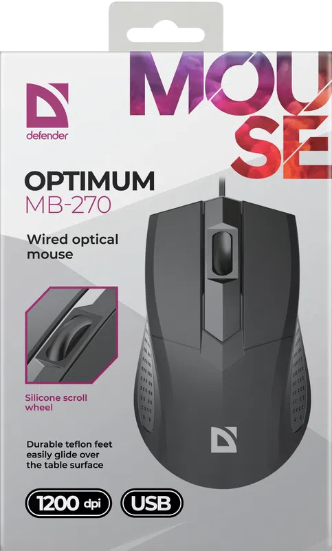 Defender - Wired optical mouse Optimum MB-270