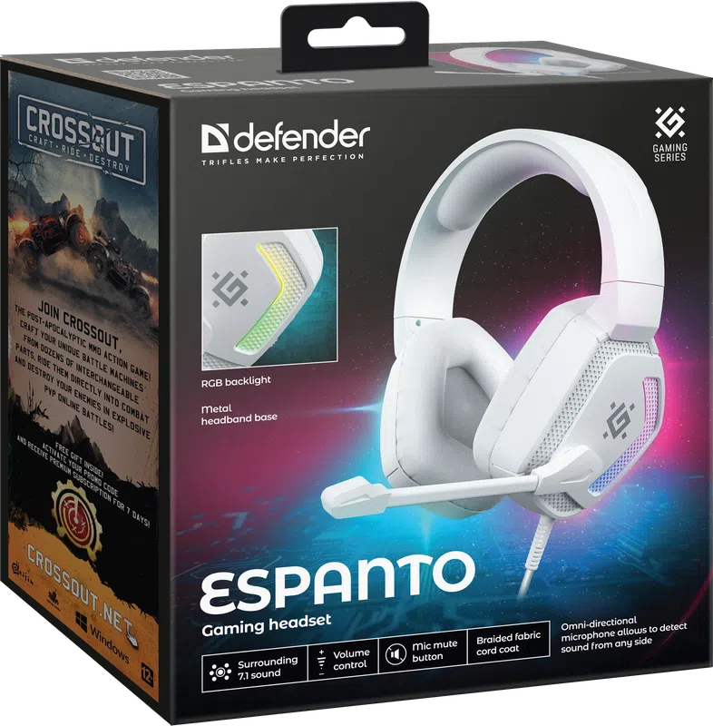 Defender - Gaming headset Espanto