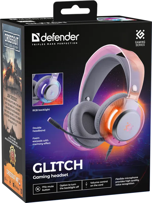 Defender - Gaming headset Glitch