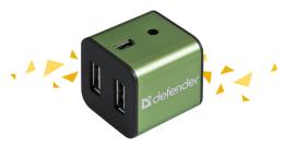 Defender - Universal USB hub Quadro Iron