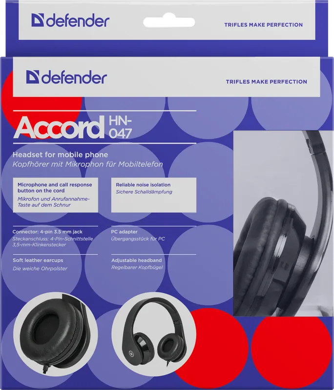 Defender - Headset for mobile devices Accord HN-047