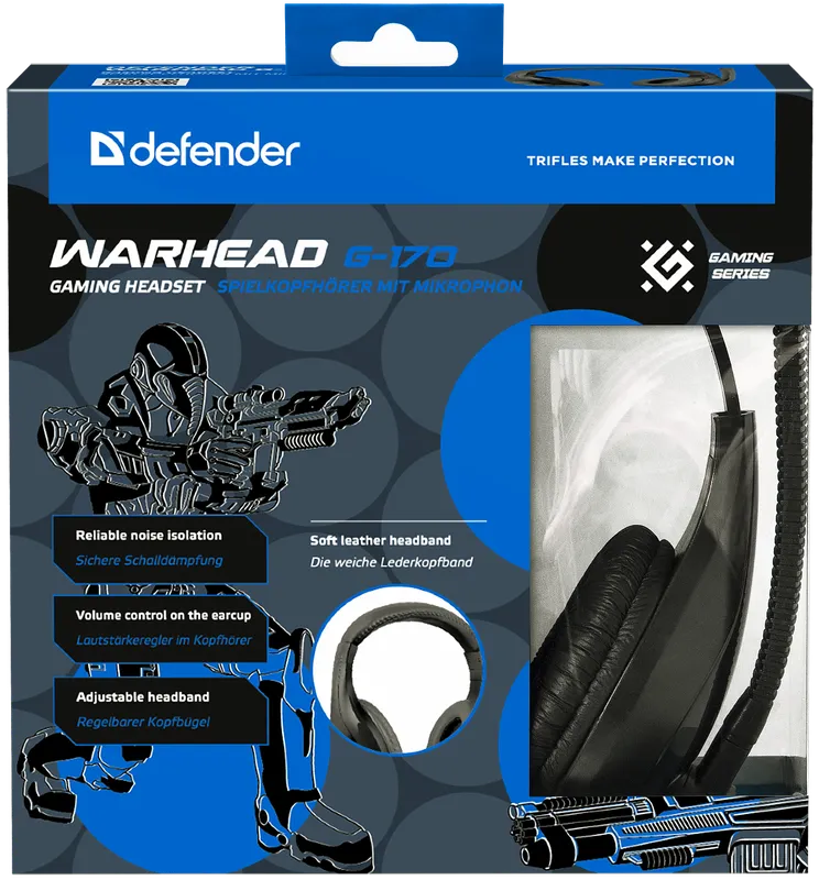 Defender - Gaming headset Warhead G-170