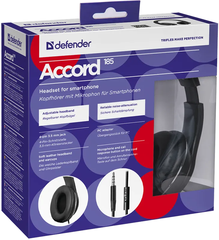 Defender - Headset for mobile devices Accord 185