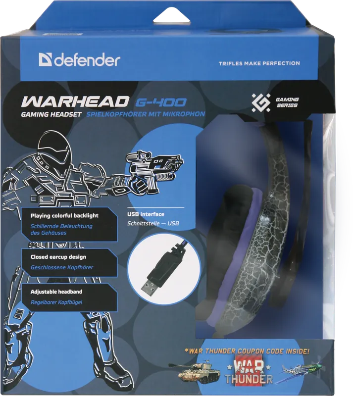 Defender - Gaming headset Warhead G-400