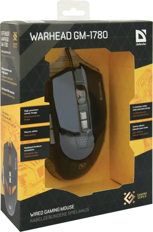 Defender - Wired gaming mouse Warhead GM-1780