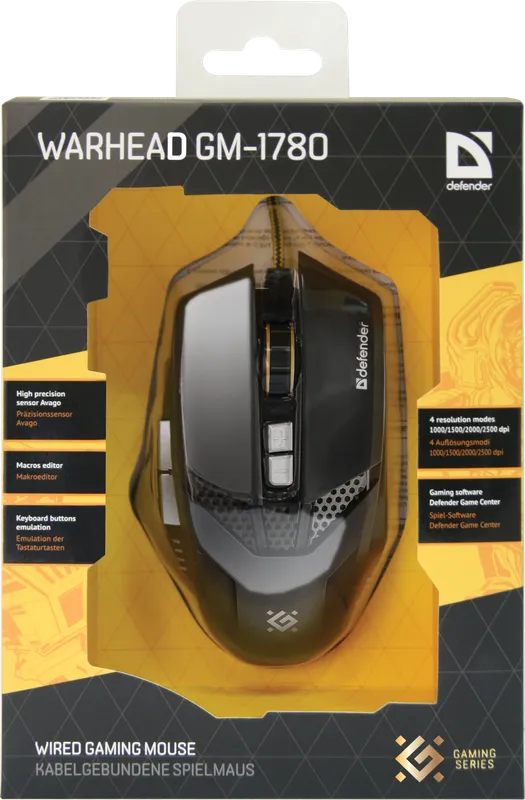 Defender - Wired gaming mouse Warhead GM-1780