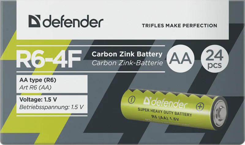 Defender - Zink Carbon Battery R6-4F