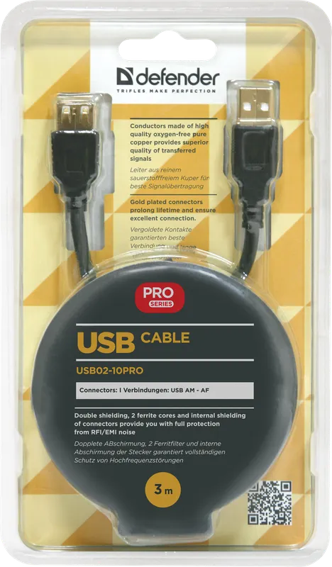 Defender - USB cable USB02-10PRO USB2.0