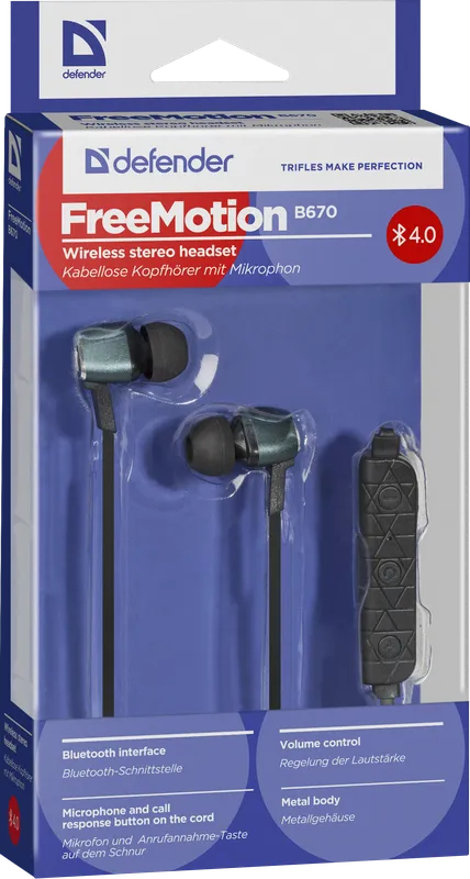 Defender - Wireless stereo headset FreeMotion B670