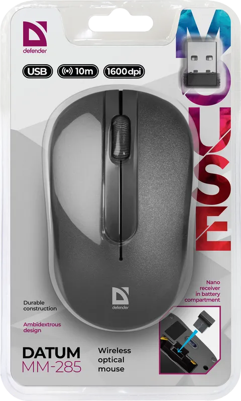 Defender - Wireless optical mouse Datum MM-285