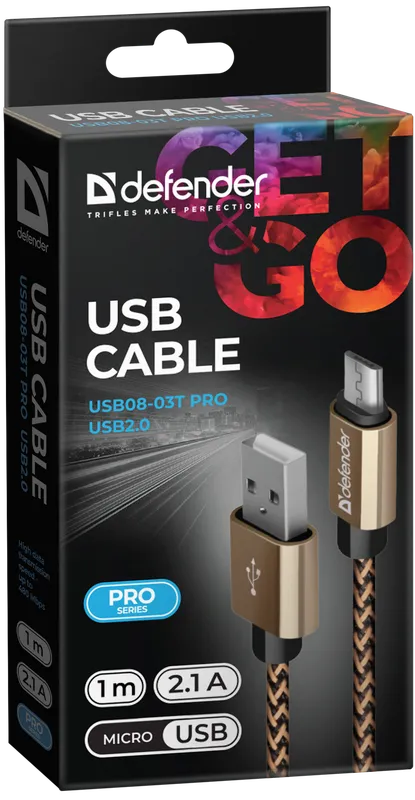 Defender - USB cable USB08-03T PRO USB2.0