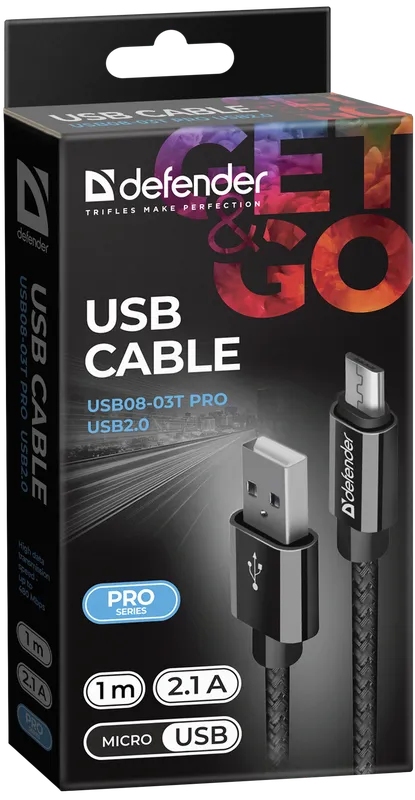 Defender - USB cable USB08-03T PRO USB2.0