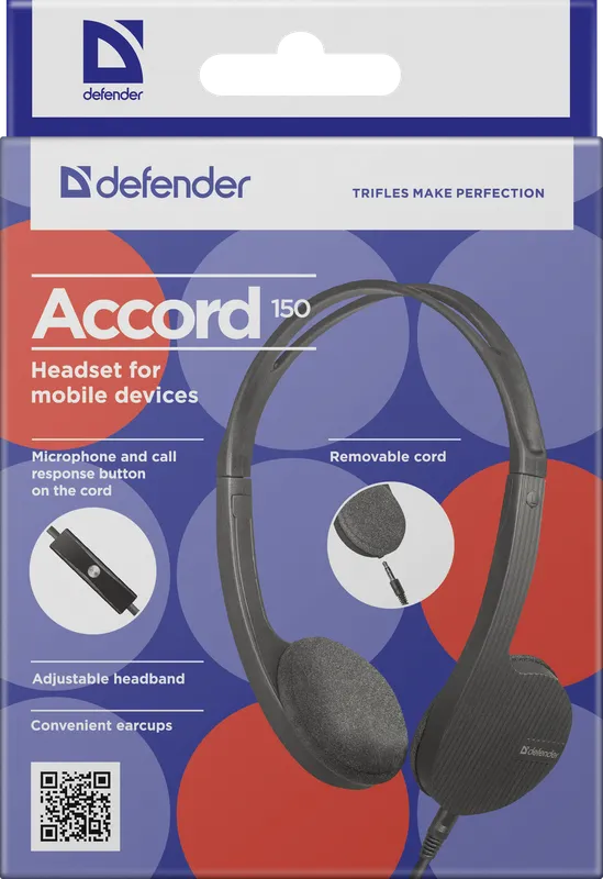 Defender - Headset for mobile devices Accord 150