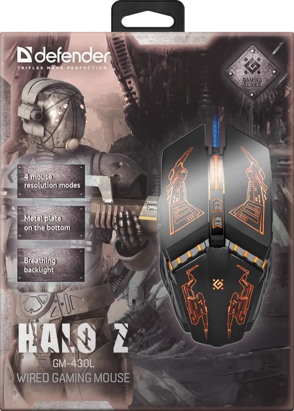 Defender - Wired gaming mouse Halo Z GM-430L