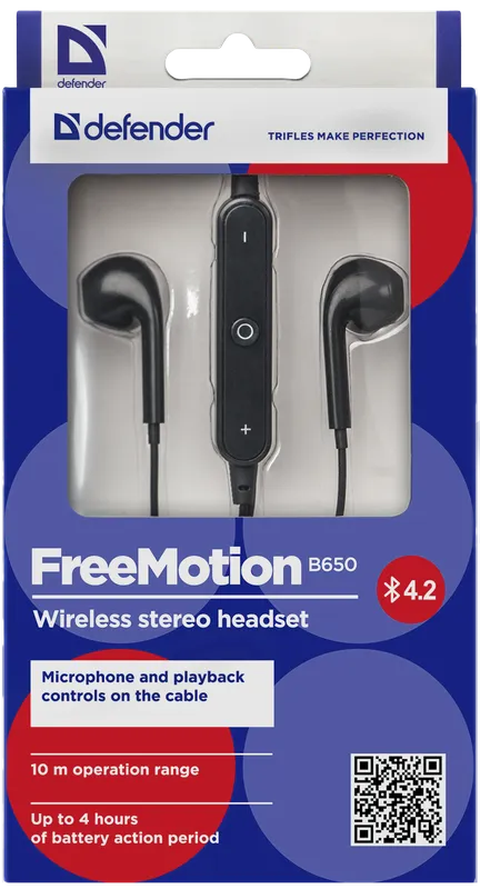 Defender - Wireless stereo headset FreeMotion B650