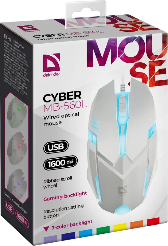 Defender - Wired optical mouse Сyber MB-560L