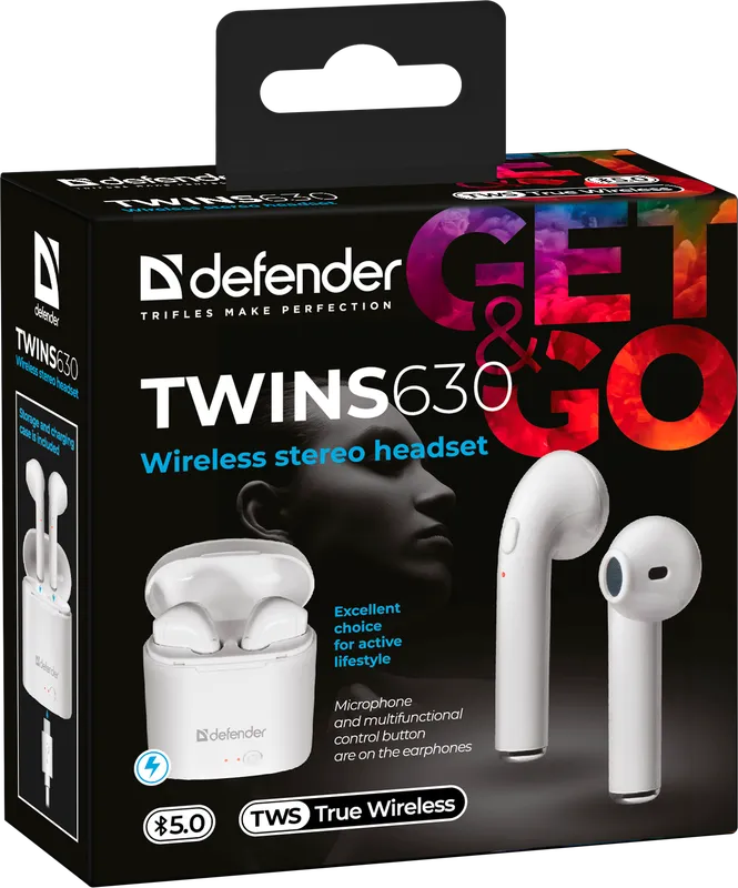 Defender - Wireless stereo headset Twins 630