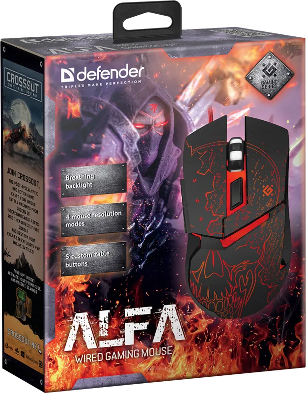 Defender - Wired gaming mouse Alfa GM-703L