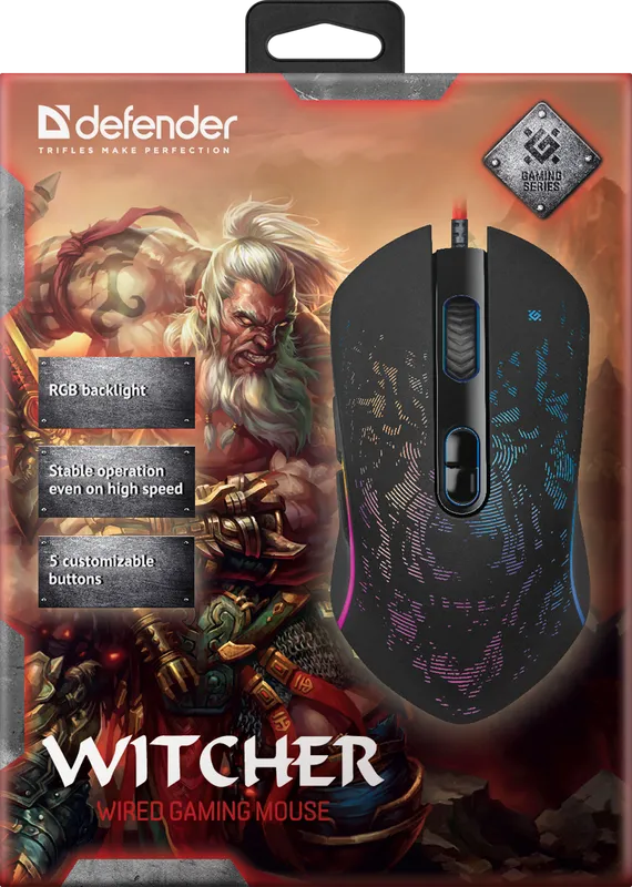 Defender - Wired gaming mouse Witcher GM-990