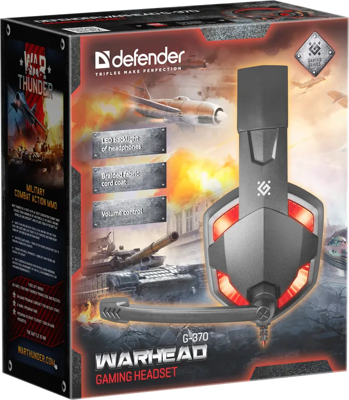 Defender - Gaming headset Warhead G-370