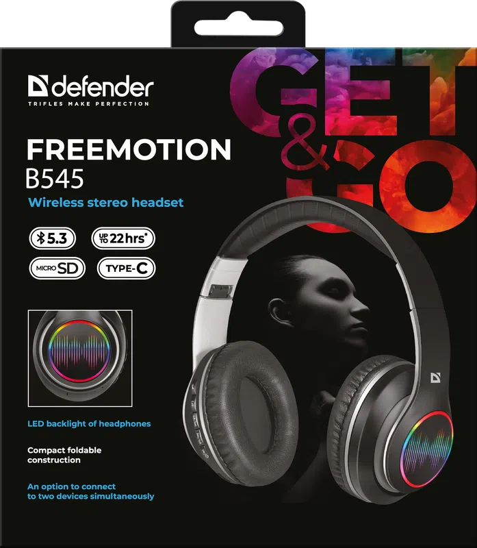 Defender - Wireless stereo headset FreeMotion B545