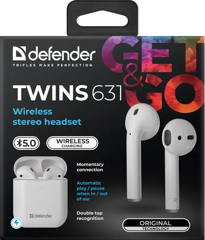 Defender - Wireless stereo headset Twins 631