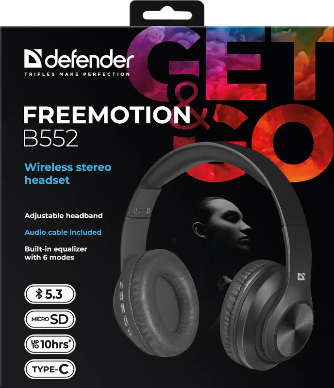 Defender - Wireless stereo headset FreeMotion B552