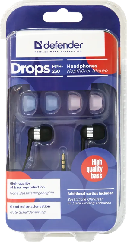 Defender - In-ear headphones Drops MPH-230