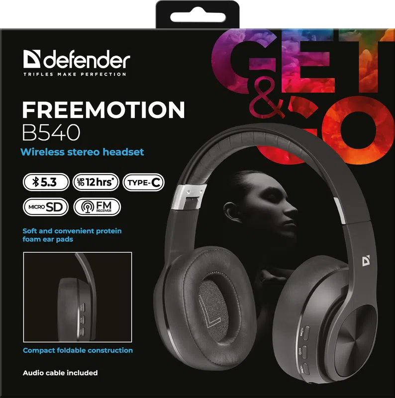 Defender - Wireless stereo headset FreeMotion B540