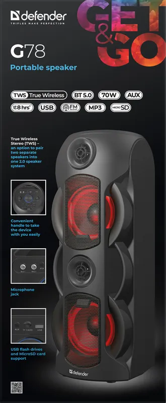 Defender - Portable speaker G78