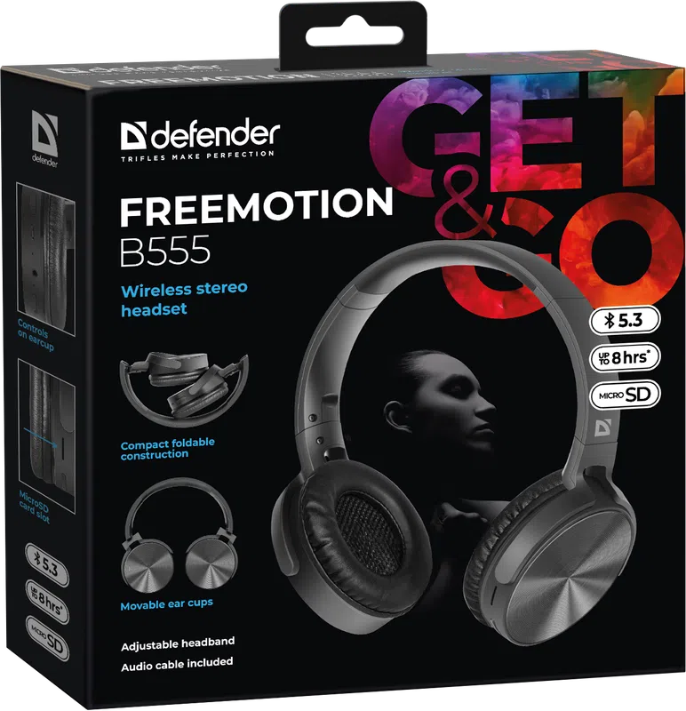 Defender - Wireless stereo headset FreeMotion B555