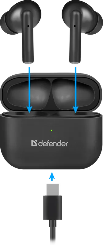 Defender - Wireless stereo headset Twins 907