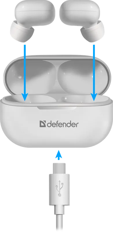 Defender - Wireless stereo headset Twins 905