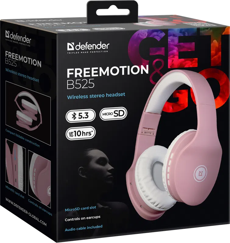 Defender - Wireless stereo headset FreeMotion B525