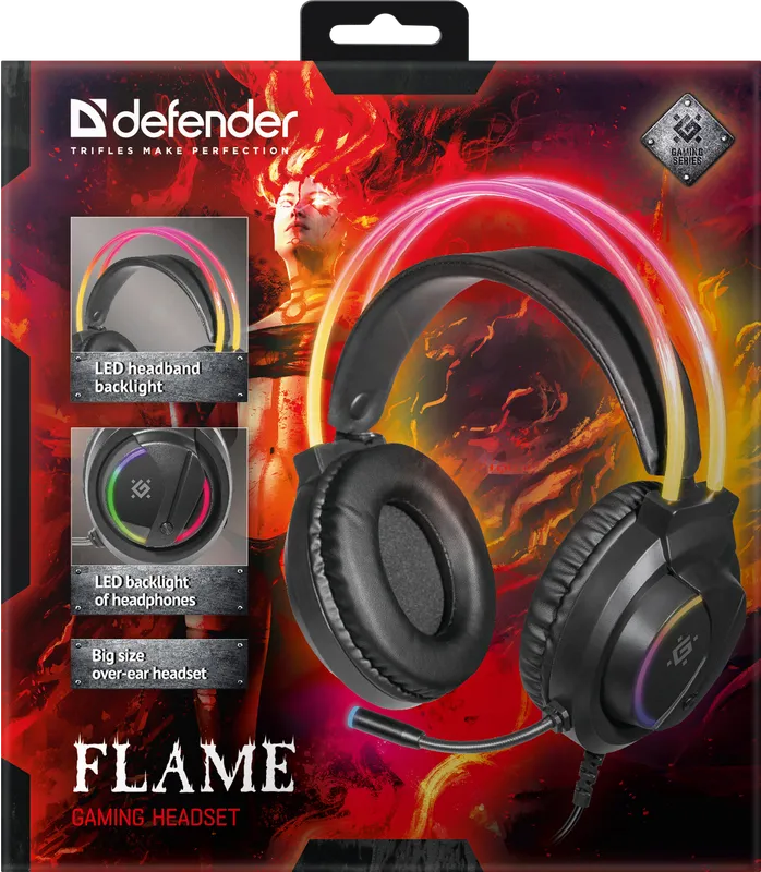 Defender - Gaming headset Flame