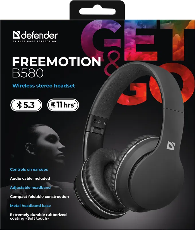 Defender - Wireless stereo headset FreeMotion B580