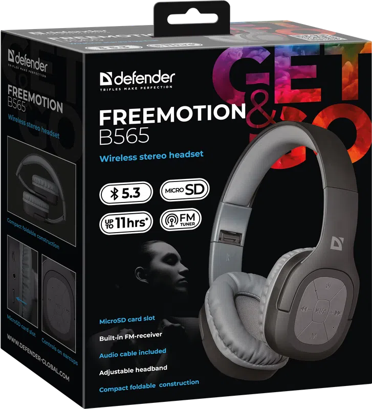 Defender - Wireless stereo headset FreeMotion B565