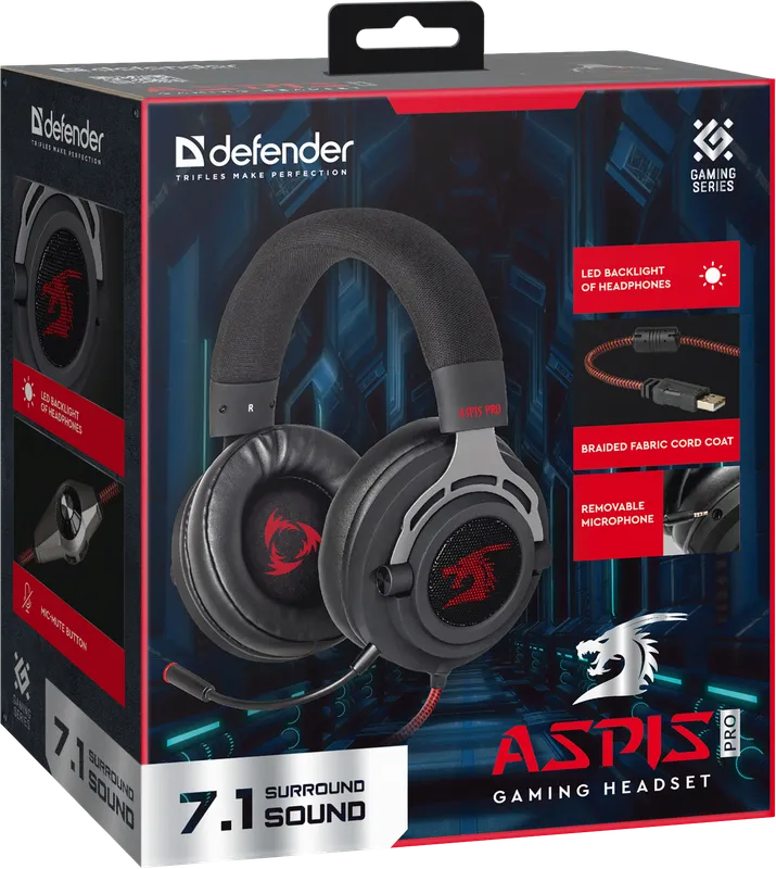 Defender - Gaming headset Aspis Pro