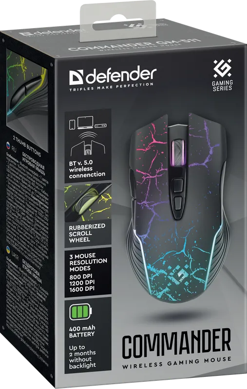 Defender - Wireless gaming mouse Commander GM-511