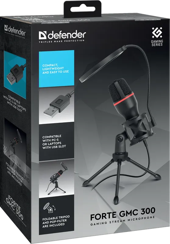 Defender - Gaming stream microphone Forte GMC 300