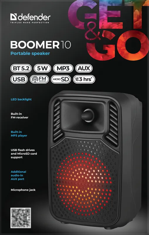 Defender - Portable speaker Boomer 10